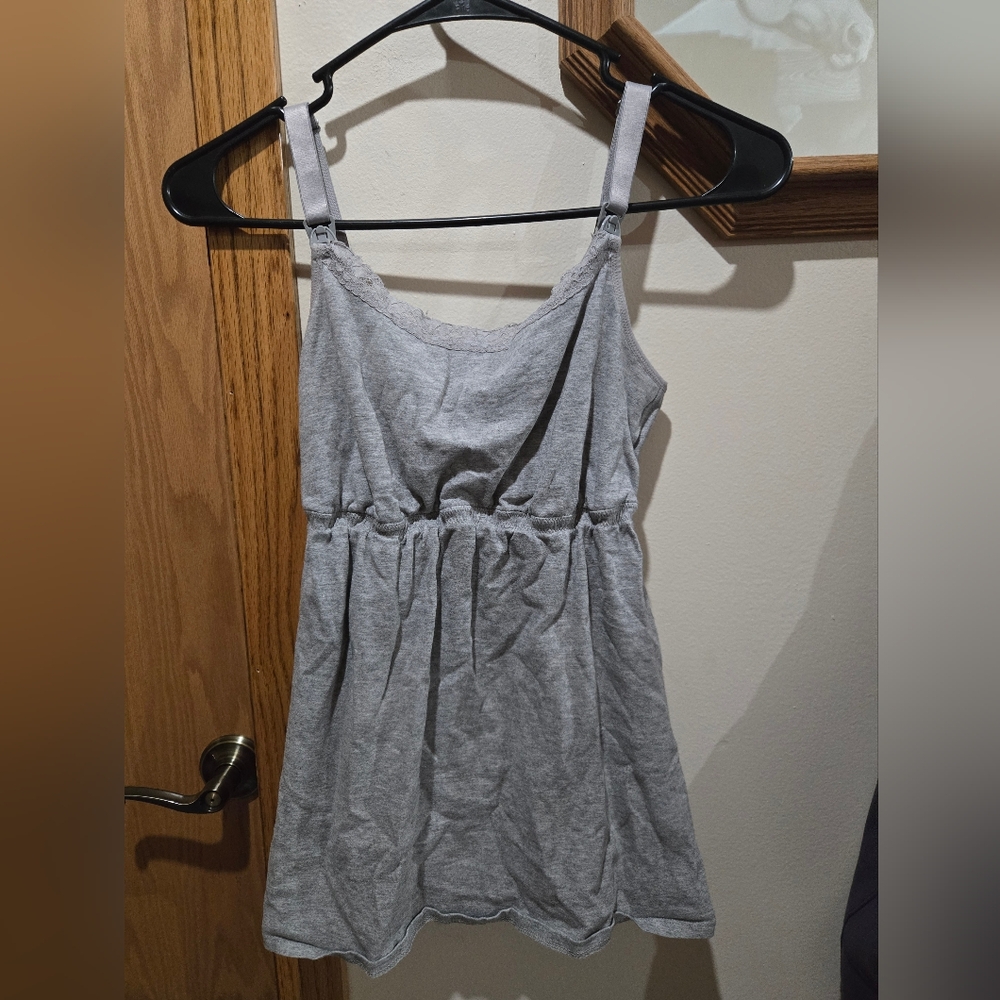 Gray Women's Nursing/Maternity Tank